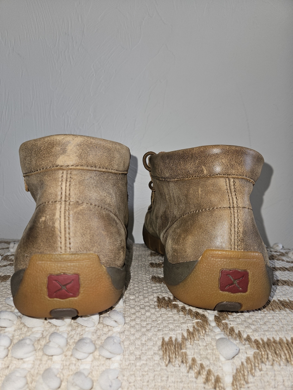 Leather Boots Twisted X Men's Chukka Driving Mocs Bomber Tan Mens Size 9.5 - Picture 3 of 11